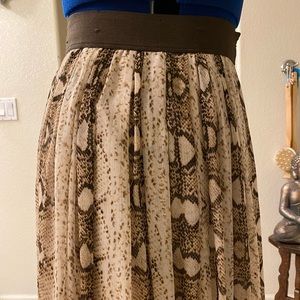 White House Black Market Snake Skin Maxi Skirt